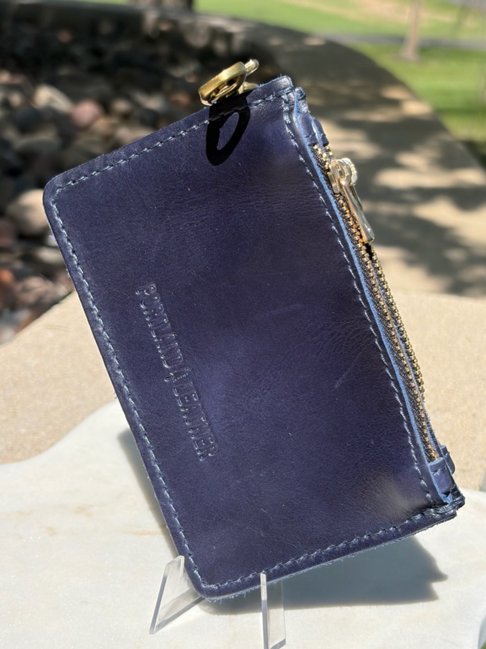 Sabrina Wallet Portland Leather Cowboy Blue NWOT - Picture 4 of 11